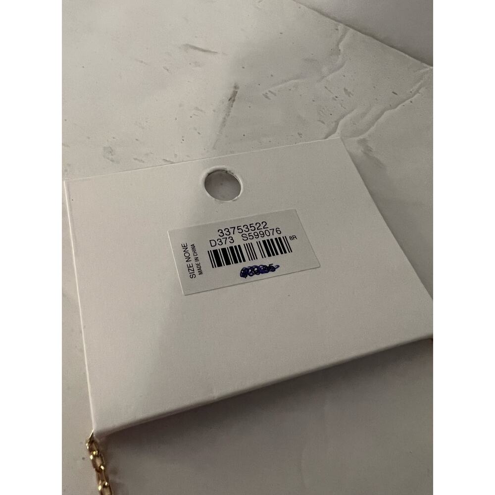 NWT LOFT Large Chain Pendant Necklace Gold Tone Statement Jewelry - Picture 6 of 6
